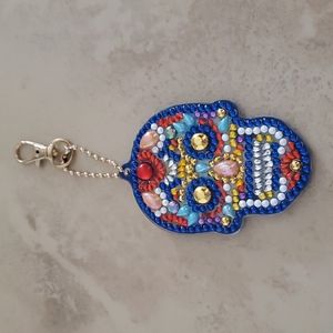 Jeweled Skull Keychain/Bag Charm nwot